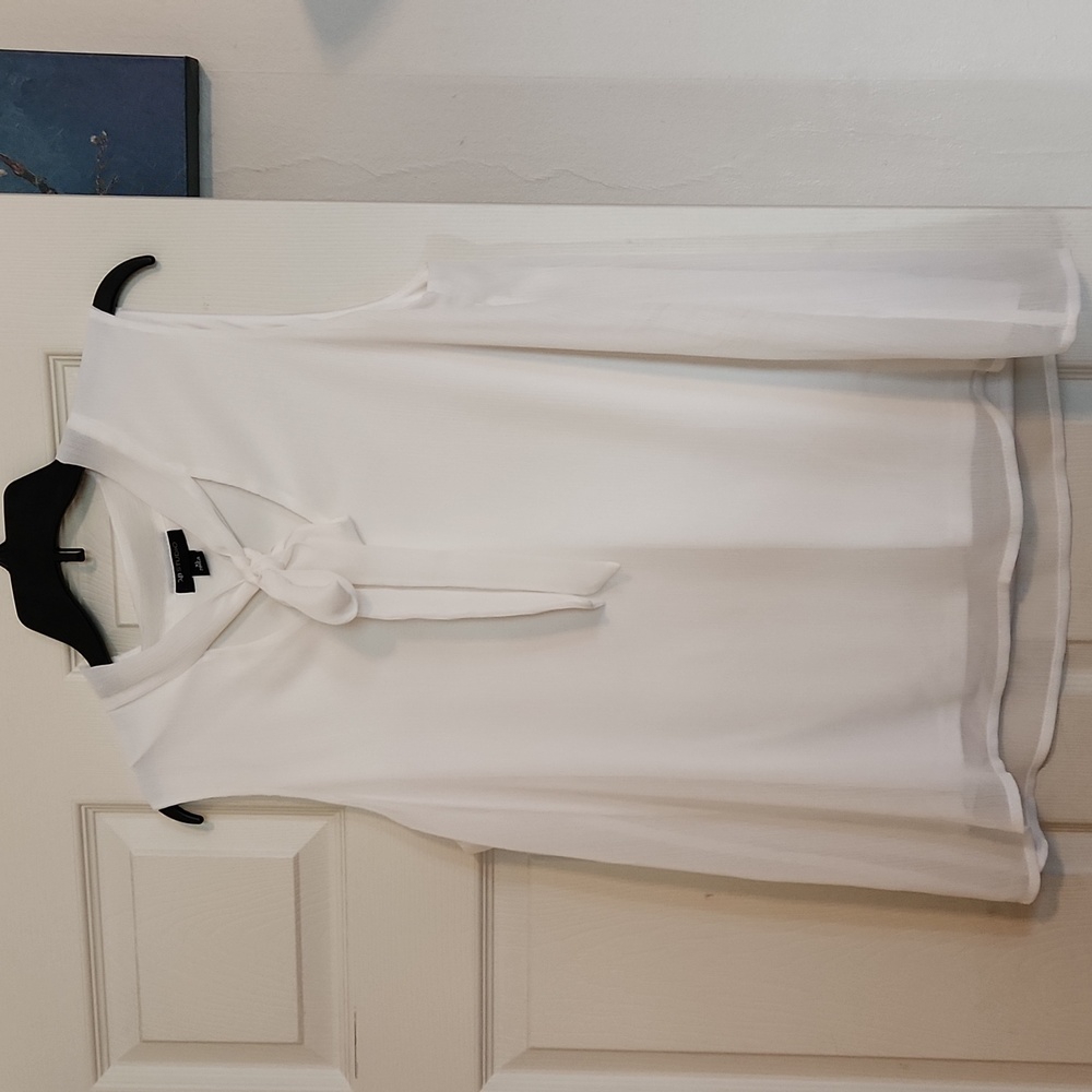 AB Studio size XL white tank top